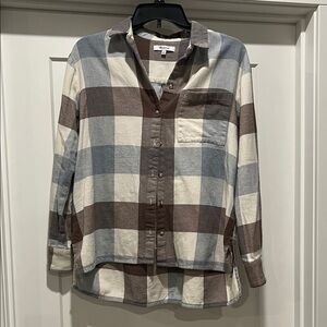 Madewell flannel women’s  Button-Front Plaid Shirt